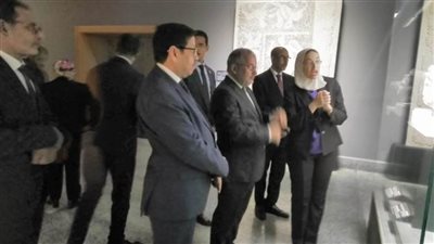 وفد موريتاني يزور المتحف اليوناني الروماني 