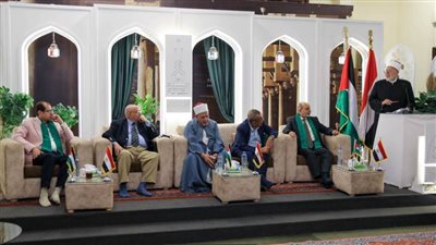 ساسة وعلماء في البيت المحمدي: تأييد القيادة المصرية في حماية أمننا القومي والتصدي لمؤامرت تصفية القضية الفلسطينية