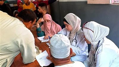 خدمات طبية بمختلف التخصصات خلال القوافل السكانية بقرى البحيرة 