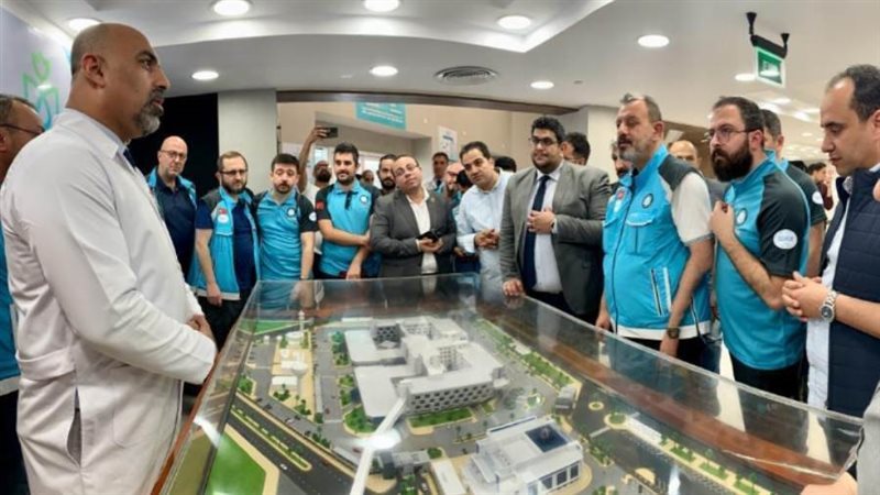 الوفد التركي خلال