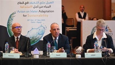 وزير الري: ارتفاع درجة الحرارة على المستوى العالمى له تأثير سلبى على قطاع المياه بالعالم