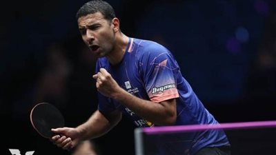 عمر عصر يتأهل لربع نهائي بطولة فرانكفورت لتنس الطاولة