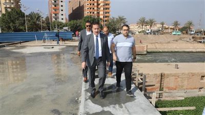محافظ المنوفية يتابع إنشاءات مشروع مكتبة مصر العامة