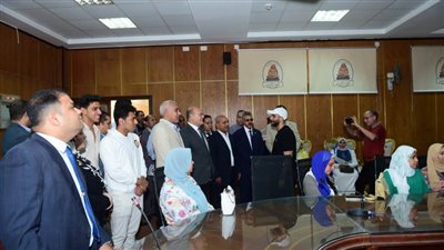 النعماني يتابع العملية التعليمية بكلية الآداب ودورة التدوين الصوتي بإعلام جامعة سوهاج