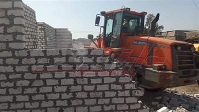 تنفيذ 8 قرارات إزالة للتعديات على الأراضى الزراعية بكفر الشيخ
