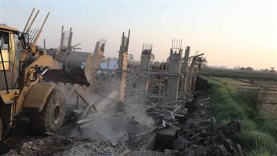 إزالة 83 حالة تعدٍ على الأرض الزراعية خلال حملات مكبرة في المنيا