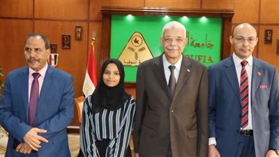 استشهد 26 من عائلتها.. ”المنوفية“ تدعم الطالبة الفسلطينية التي فقدت أسرتها بسبب القصف الإسرائيلي