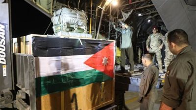 الملك عبد الله: سلاح الجو الأردني أنزل مساعدات طبية للمستشفى الميداني بغزة 