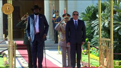 عاجل.. مراسم استقبال رسمية لرئيس جمهورية جنوب السودان بقصر الاتحادية