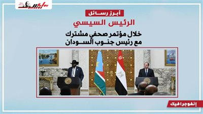 عاجل.. أبرز رسائل الرئيس السيسي خلال مؤتمر صحفي مشترك مع رئيس جنوب السودان