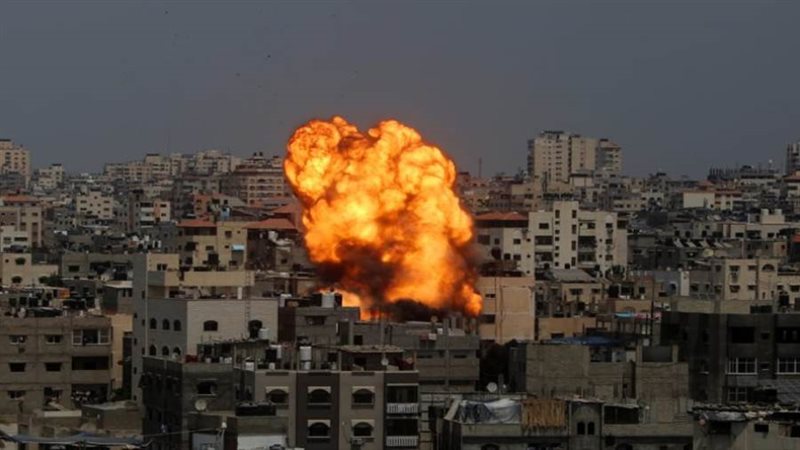 قصف غزة