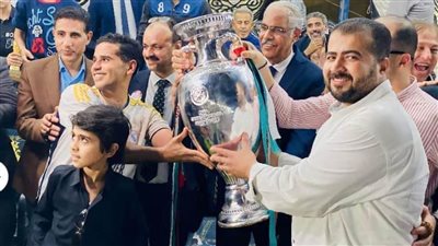 جمال علام يسلم كأس بطولة تحيا مصر بالشرقية لفريق الترعة الجديدة