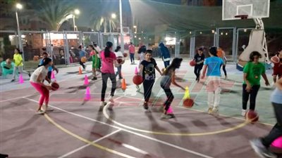 تدريب مركز الفتيات لكرة السلة تحت شعار 