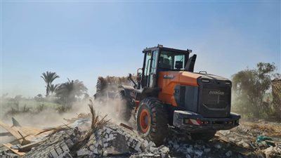 إزالة التعديات والبناء المخالف في ببا ببني سويف