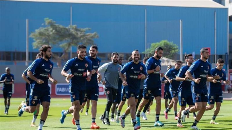 جانب من مران الأهلي