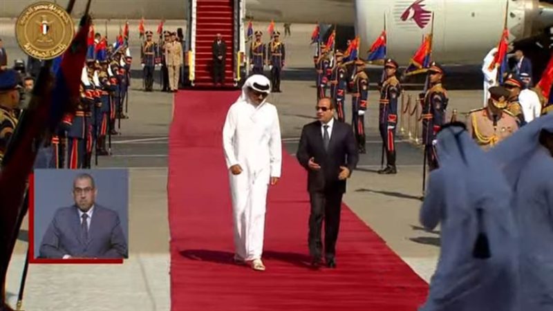 زيارة أمير قطر لمصر