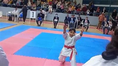 فاطمة محمد مصطفي موهبة الكاراتيه الصاعدة بسرعة الصاروخ