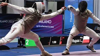 محمد حمزة يتصدر التنصيف الأوليمبي لسلاح الشيش