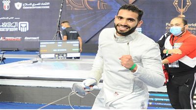 زياد السيسي يحتل المركز الثالث في التصنيف الأوليمبي لسلاح السيف 