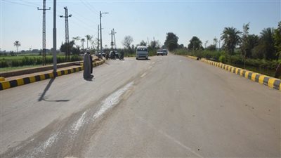 افتتاح الدائري وكوبرى السلطاني بسمسطا لتسهيل الحركة المرورية