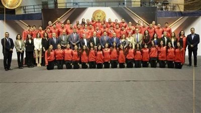 أشرف صبحي يكرم أبطال الجمباز الدوليين في حضور مجلس إدارة الاتحاد 