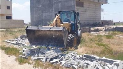 إزالة 16 حالة بناء على أراض زراعية خلال حملات مكثفة بالإسكندرية