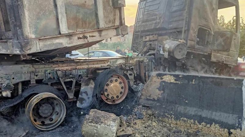 السيارة بعد إخماد