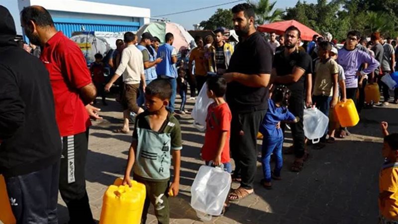 أزمة المياة فى عزة