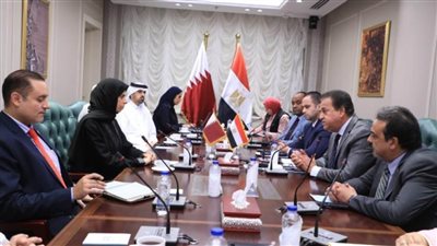 وزير الصحة يستقبل وزيرة التعاون الدولي القطري لبحث دعم الفلسطينيين في غزة