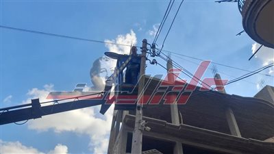 رفع كفاءة الإنارة العامة بمدينة بيلا في كفر الشيخ 