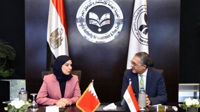 سفير البحرين في القاهرة تلتقي الرئيس التنفيذي للهيئة العامة للاستثمار والمناطق الحرة  