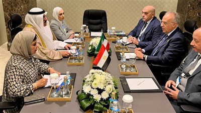 وزير الري يبحث مع وزير الكهرباء والماء الكويتي التعاون في مجال معالجة مياه الصرف