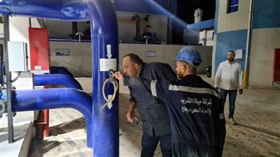 رئيس مياه سوهاج يتفقد محطات مياه الشرب والصرف الصحي بأخميم