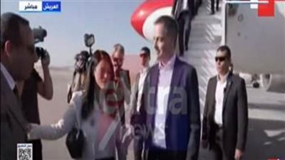 وصول رئيسي وزراء بلجيكا وإسبانيا إلى مطار العريش