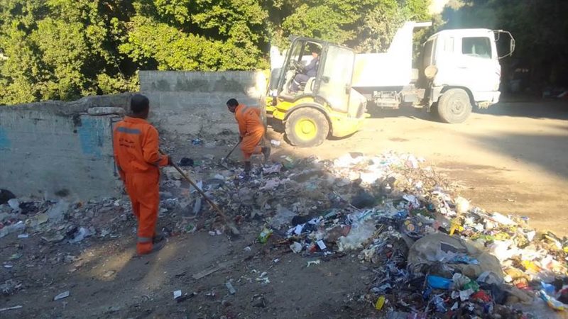 رفع 490 طن مخلفات