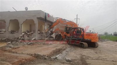 إزالة 5 حالات تعدٍ على الأراضي الزراعية بمدينة كفر الشيخ