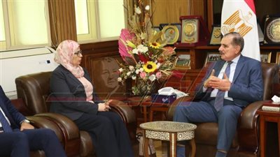 محافظ كفر الشيخ يستقبل رئيس الهيئة العامة للتنمية الصناعية