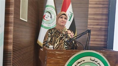 نقيب التمريض تستعرض خطة تطوير المهنة بالمؤتمر العلمي الدولي الأول بالعراق