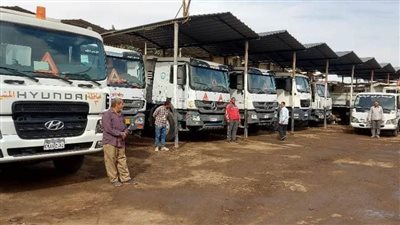 التنمية المحلية تعاين اصطفاف المعدات الهندسية للتأكد من جاهزيتها وكفاءتها بالمنيا