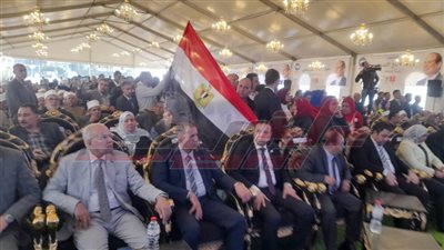 بدء المؤتمر الجماهيري الحاشد لحزب مستقبل وطن بكفرالشيخ لدعم الرئيس 