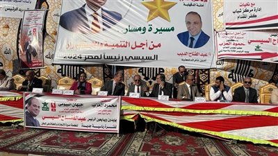 مؤتمر جماهيري لدعم المرشح عبدالفتاح السيسي في الانتخابات الرئاسية بمحافظة الدقهلية