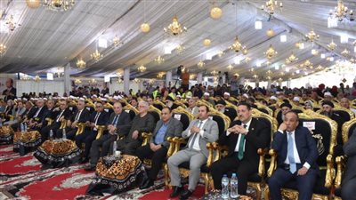 حملة المرشح الرئاسي عبدالفتاح السيسي تشارك في مؤتمر حاشد لحزب مستقبل وطن