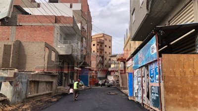 رصف شارع طب الأسرة بـ2 مليون جنيه بمسير في كفر الشيخ