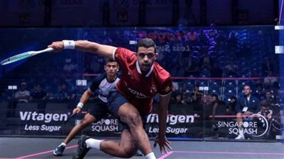 علي فرج يواصل تصدره للتصنيف العالمي للإسكواش