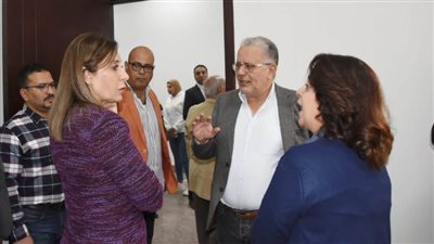 وزيرة الثقافة تتفقد مشروع تطوير مجمع الفنون المعاصرة ومكتبة 15 مايو