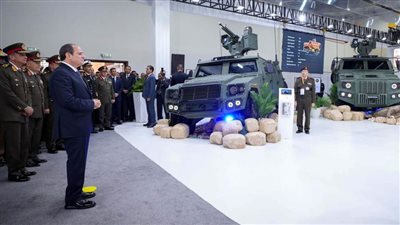  الرئيس السيسي يشهد افتتاح معرض الصناعات الدفاعية والعسكرية 