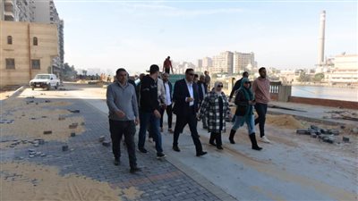 محافظ الدقهلية يتفقد أعمال القطاع الثاني من ممشى أهل مصر