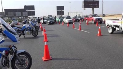 تحويلات مرورية لتنفيذ توسعة كوبري 8 أعلى طريق الواحات بالجيزة