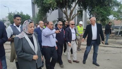 رئيس الشركة القابضة للمياه يتفقد محطة معالجة بورفؤاد