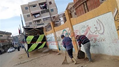 رفع جميع الإشغالات من محيط اللجان الانتخابية بكفر الشيخ